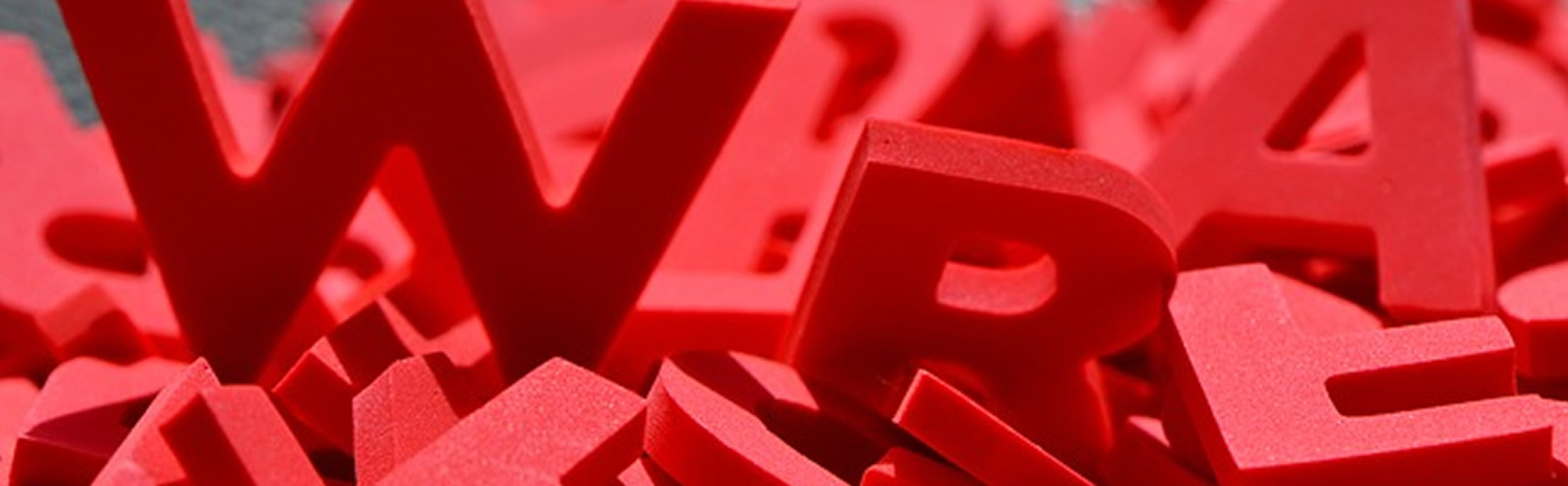 Rode foam letters