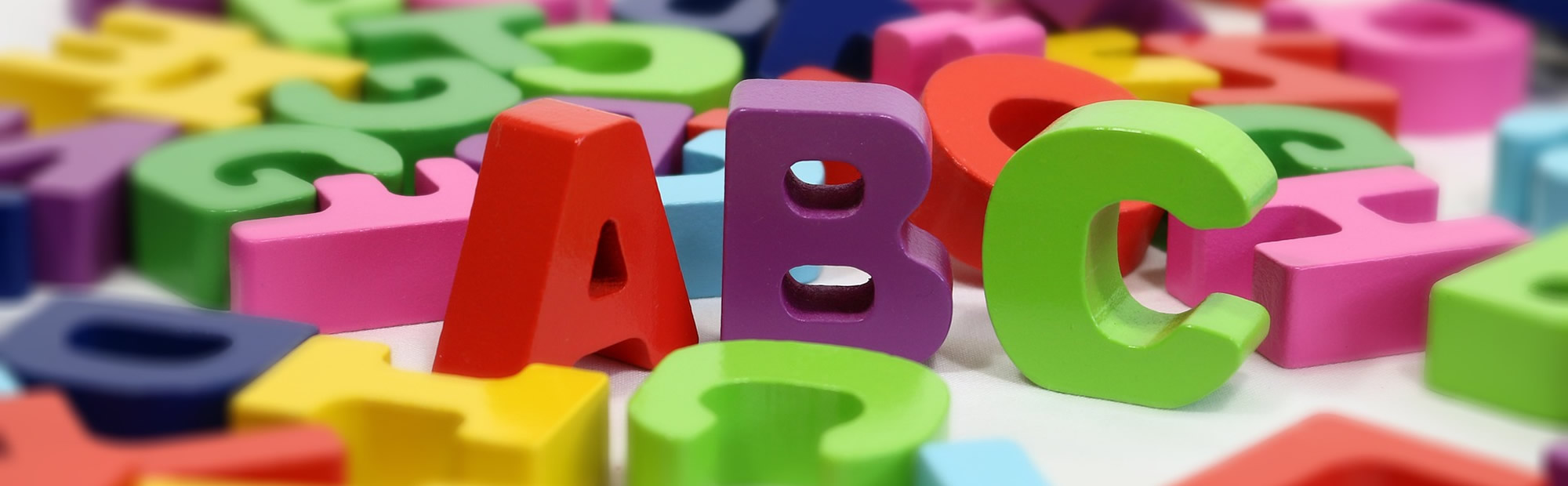 Gekleurde letters ABC